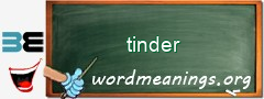 WordMeaning blackboard for tinder